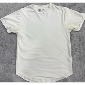NOVA Industries White Crew Neck Short Sleeve T-Shirt Mens Size Medium